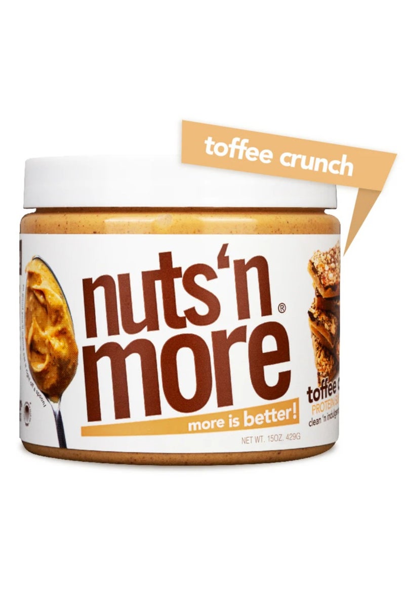 nuts'n more Nuts ‘N More Toffee Crunch Peanut Butter Spread 15oz - Image 1