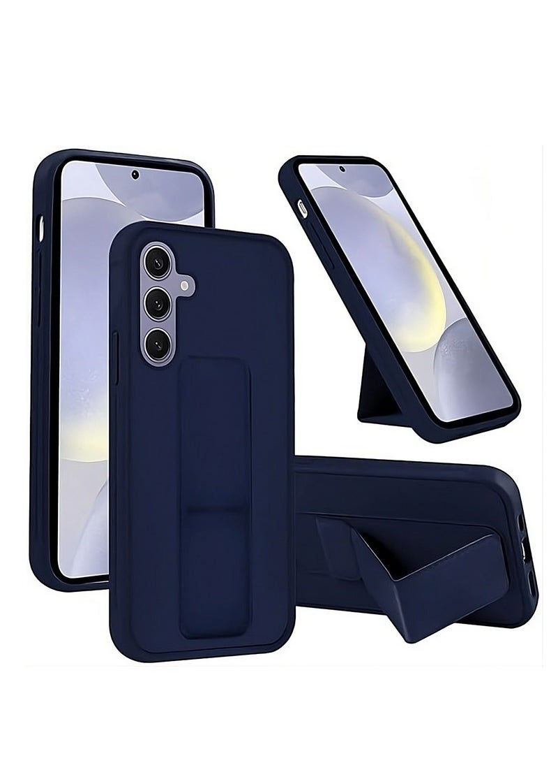 جراب Samsung Galaxy S25 Plus مع حامل مغناطيسي للسيارة وحزام يد عمودي وأفقي لهاتف Samsung Galaxy S25 Plus مقاس 6.7 بوصة - Image 1