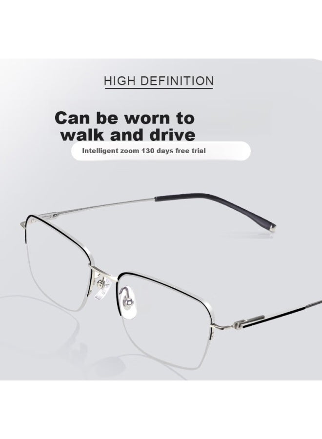 Sunset Red Progressive High Definition Blue Light Blocking Bifocal Reading Gl For Men E3312j +2.00 Strength - Image 1