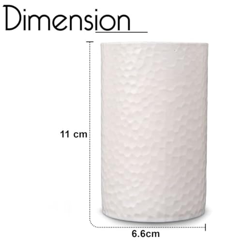 Shenron Plastic Bathroom Accessories Set For Utility And Bathroom Decor | Handwash Liquid Soap Dispenser Pump And Toothbrush Holder Combo For Bathroom, Kitchen, Wash Basin, Sink - Plain White - Image 5