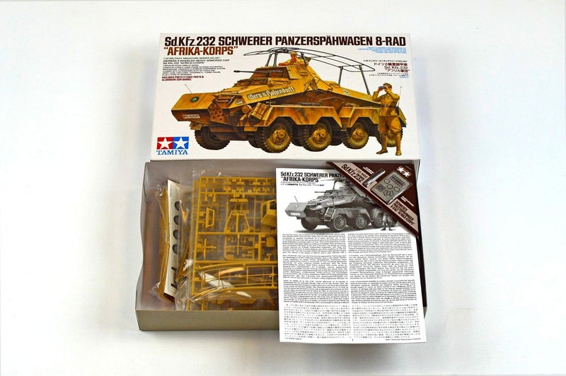 Tamiya German Sd.Kfz.232 Africa Corps Model Kit - Image 2