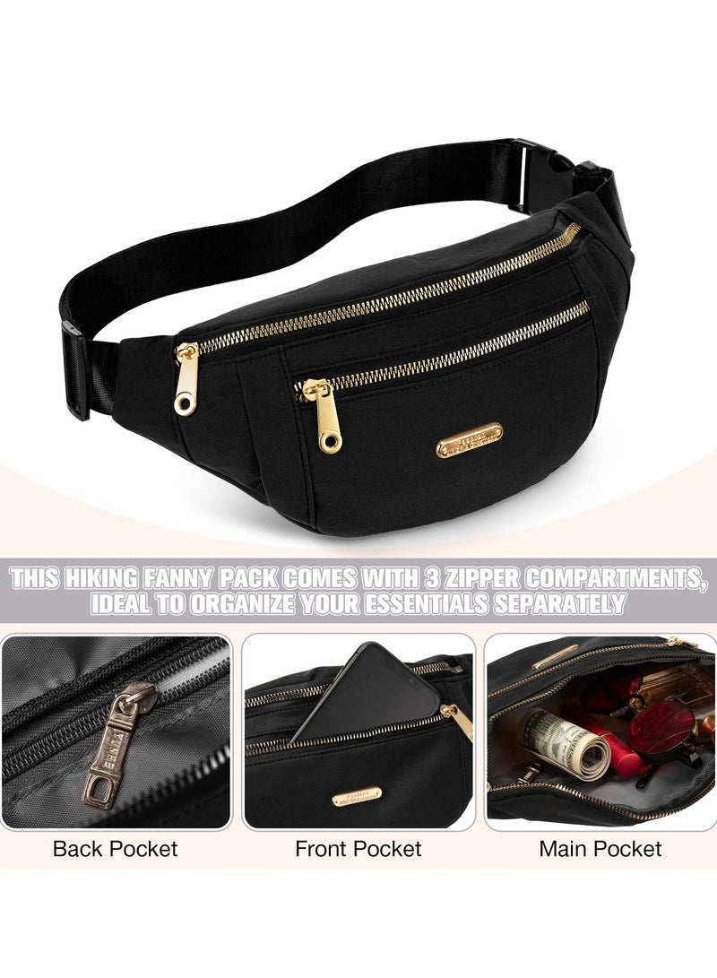 Zikra Packs, Waterproof Waist Packs for Women and Men with Adjustable Strap Waist Pouch for Sports Running Exercise Walking Travel 3 Pcs - Image 3