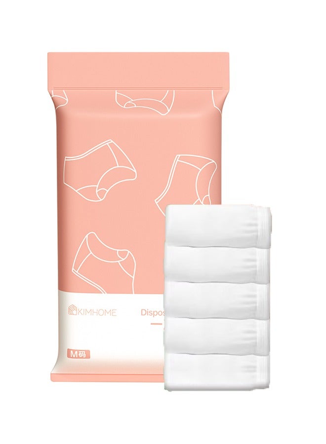 5PCS Women Disposable Underwear, Disposable Maternity Knickers  Sterile Travel Briefs, Period Pants Period Underwear Briefs - Image 1