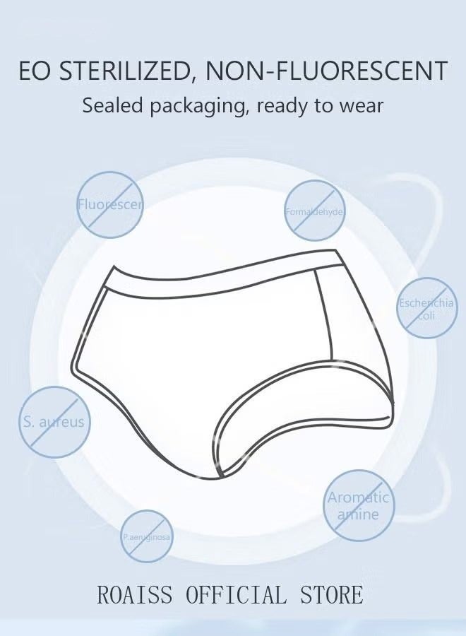 5PCS Women Disposable Underwear, Disposable Maternity Knickers  Sterile Travel Briefs, Period Pants Period Underwear Briefs - Image 4