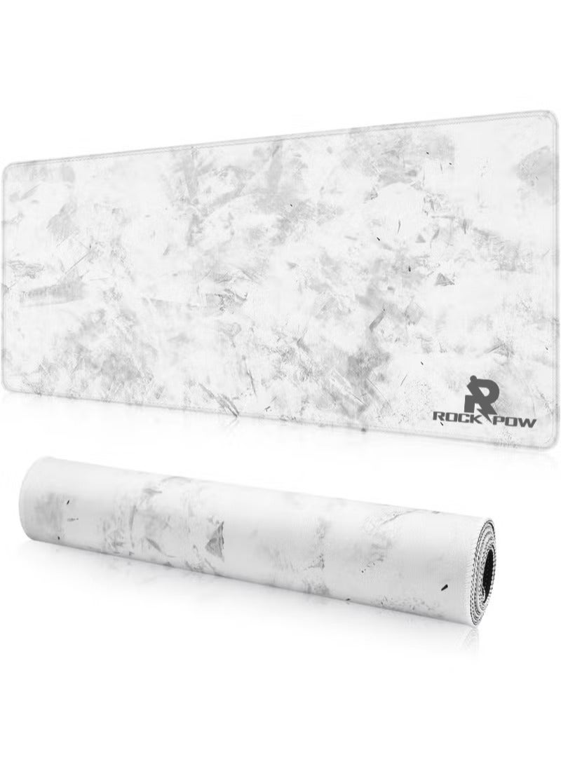 Rock Pow Large Desk Mouse Pad, Waterproof Gaming Mouse Pad,L=800X300X3mm,XL=900x400x3mm,XXL=1200X600X3mm, Gaming Mouse Pad, XXL Desk Mat, Non-Slip Desk Mat, XL Gaming Mouse Pad, Thick Rubber Desk Pad Mouse Pad, Suitable for Gaming, Office, and Home Use - Image 1
