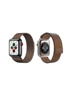 PROMASS Milanese Replacement Band For Apple Watch Series 5/4/3/2/1 Coffee 