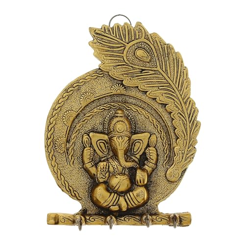 CHHARIYA CRAFTS Ganesh Wall Hanging With Key Holder For Home Decor Wall Decor Showpiece - Image 4