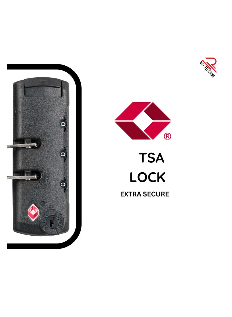 Reflection 28 Inch Crinkle Carryon Suitcase Lightweight Vertical Series Travel Soft Luggage Trolley with 121L Storage Capacity and 4 Spinner Wheels Teal Blue - Image 4