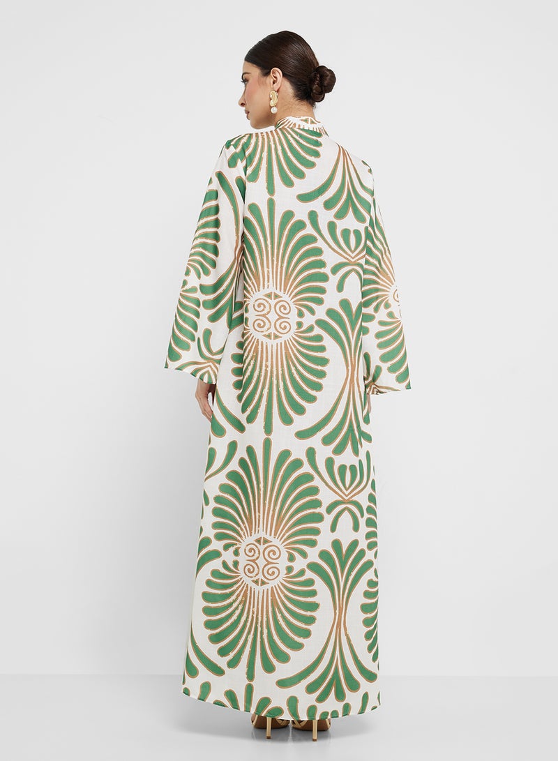 Khizana Printed Jalabiya - Image 2