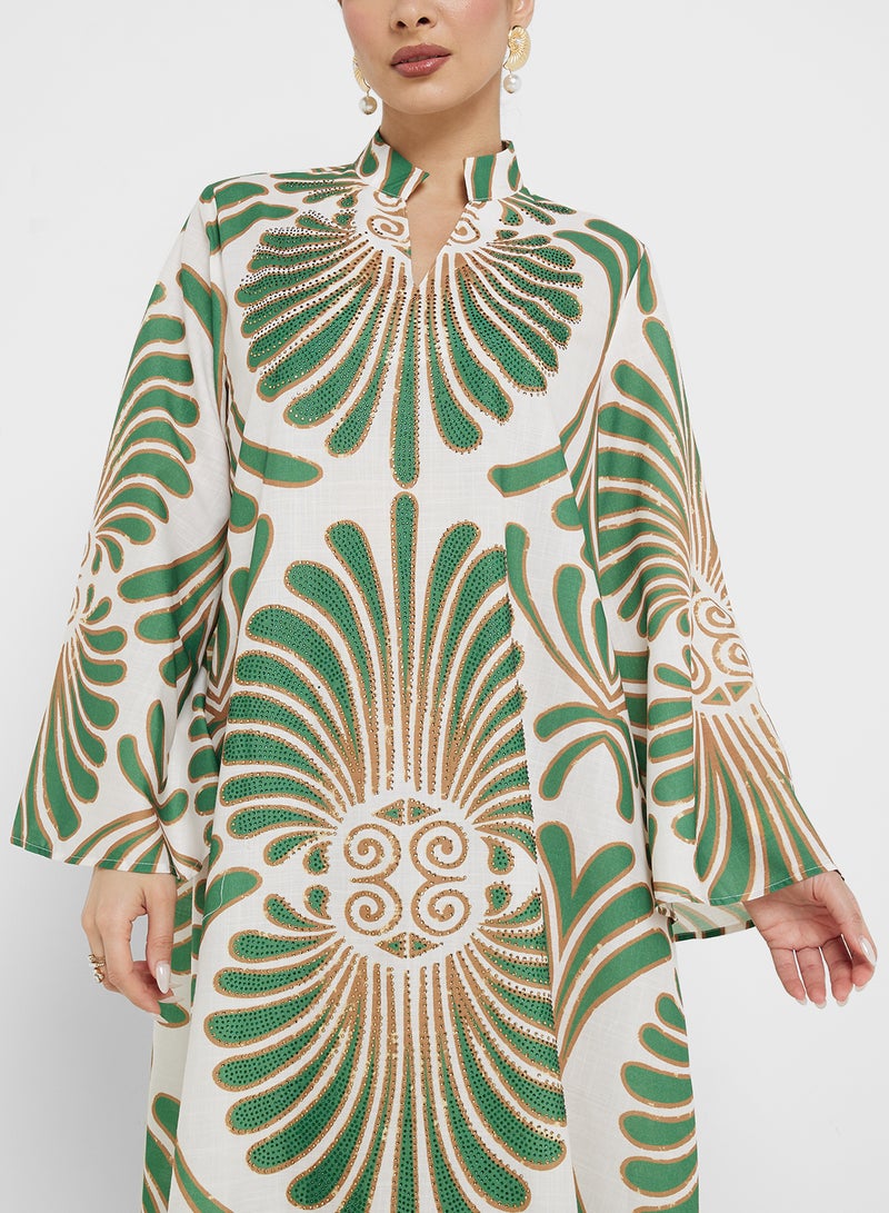 Khizana Printed Jalabiya - Image 3