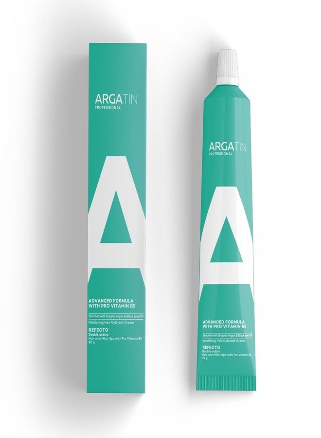Argatin Professional Nourishing Refecto Hair Color Cream | Dark Brown | With Argan Oil, Black Seed Oil & Pro-Vitamin B5 | Ammonia-Free Long-Lasting Color | For Men & Women - 80g - Image 1
