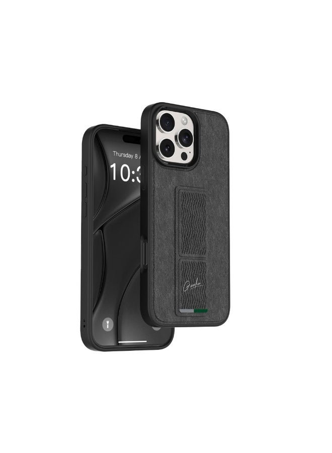 Green Lion Grip-X Multi-Functional Kickstand for iPhone 16 Pro / Black