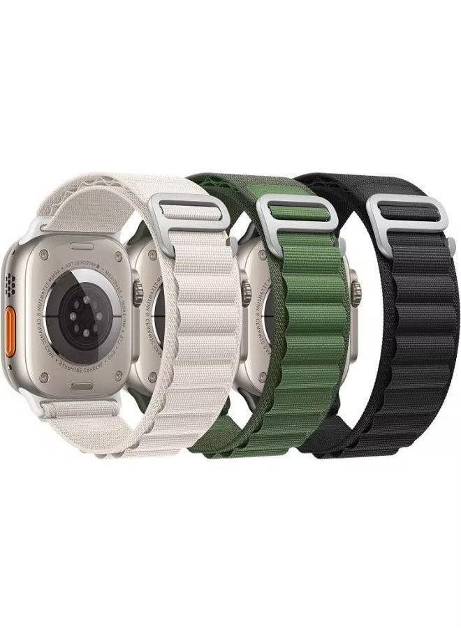 IAF - Alpine Loop Strap For Apple Watch Bands 45mm 49mm 44mm Nylon Watchband Sport Bracelet Belt iWatch Ultra Series SE 8/7/6/5/4/3/2/1 - Image 1