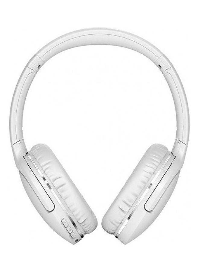بيسوس سماعات رأس لاسلكية Encok D02 Pro Bluetooth V5.3، سماعة رأس رياضية قابلة للطي، سماعة رأس للألعاب بدون استخدام اليدين لأجهزة iPhone وAndroid لون أبيض - Image 1