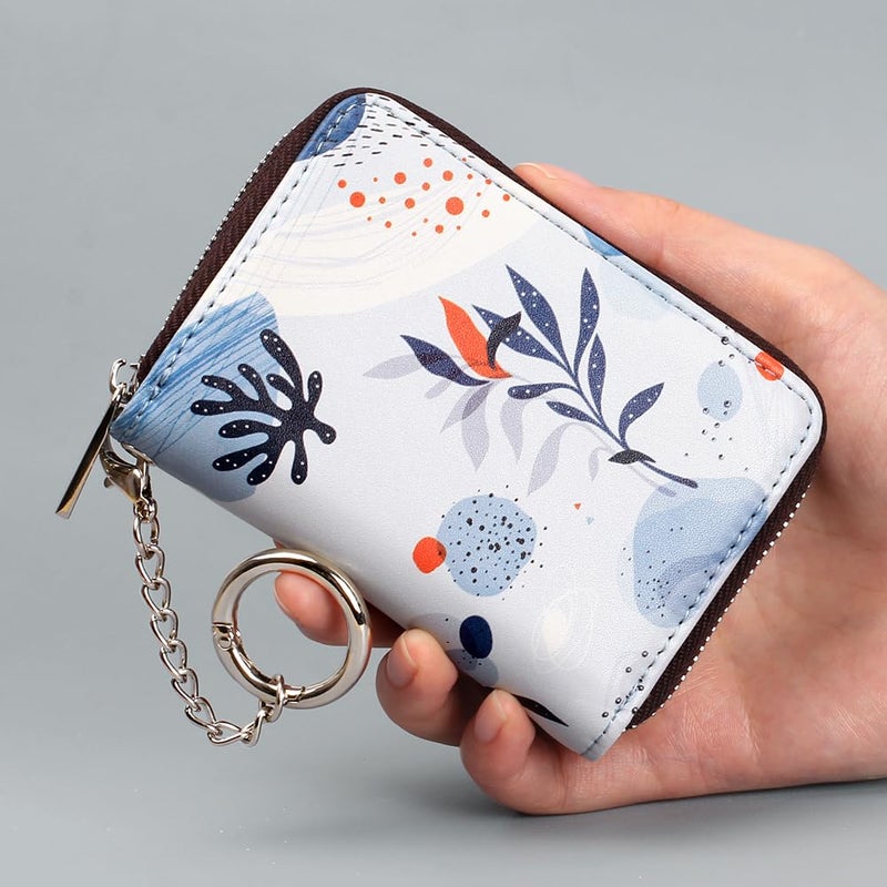 FurArt Credit Card Wallet, Zipper Card Cases Holder for Women, RFID Blocking, KeyChain Wallet, Compact Size - Image 4