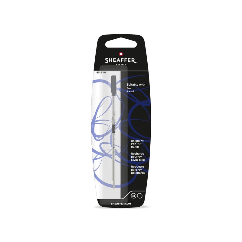 Sheaffer Ballpoint Refill"C" Style - Black Medium (fits Defini, Award and Pop BP's) - Image 3