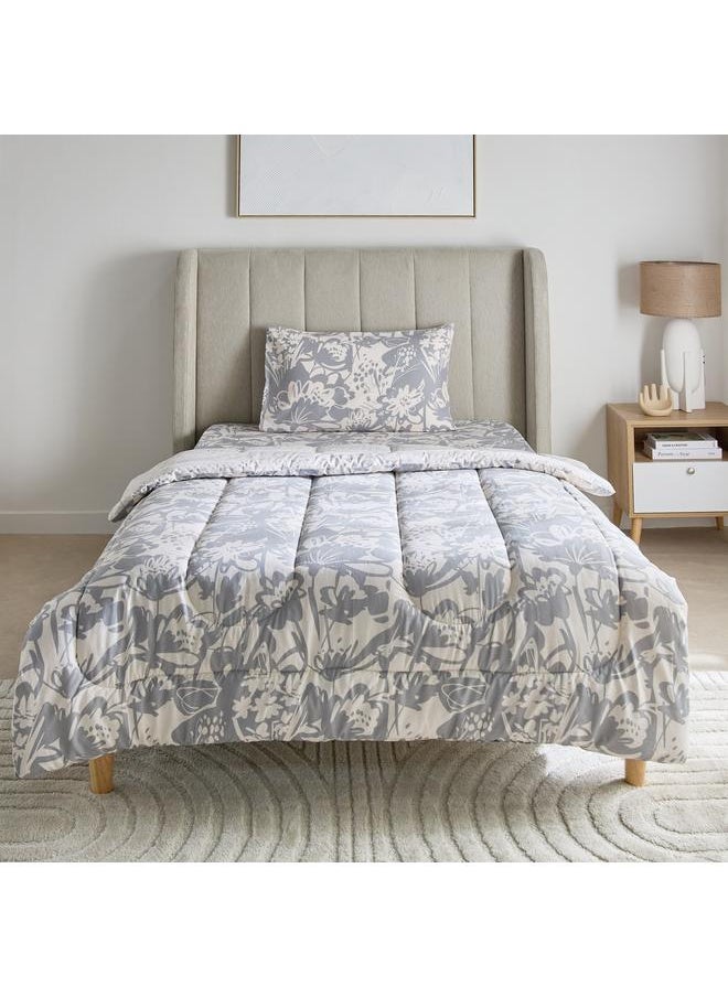 Home Box - Aurora Heya 2-Piece Printed Cotton Single Comforter Set - 135x220 cm - Image 1