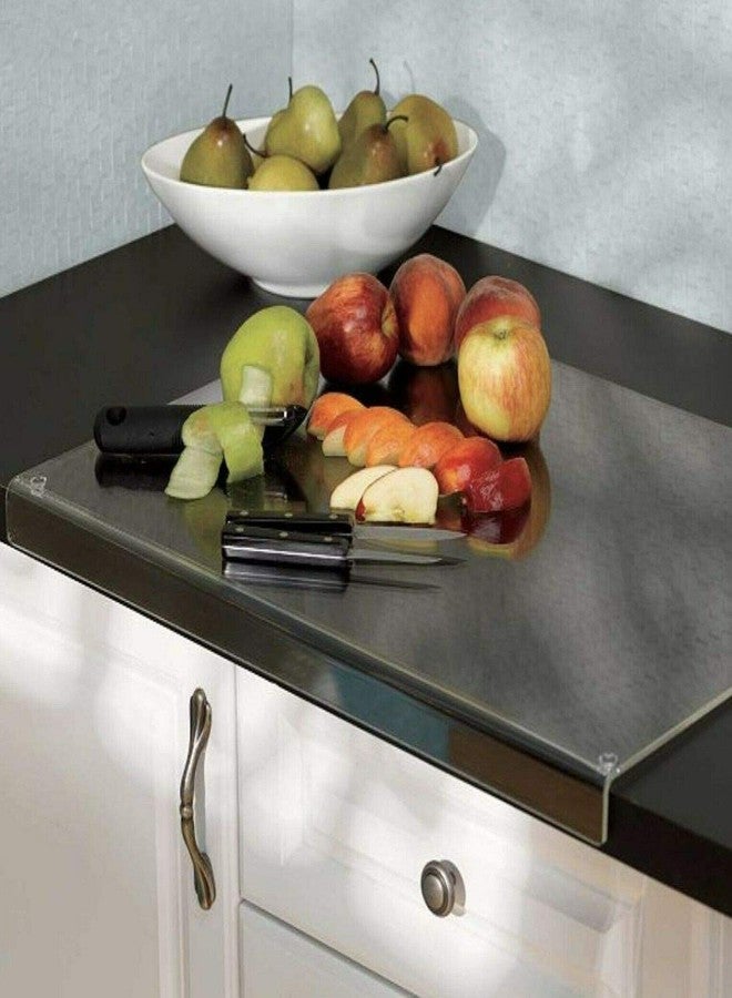 AZM Displays لوح تقطيع شفاف للمطبخ بحافة مانعة للانزلاق، عرض 24 بوصة × طول 16 بوصة (صغير) - من AZM Displays - Image 2