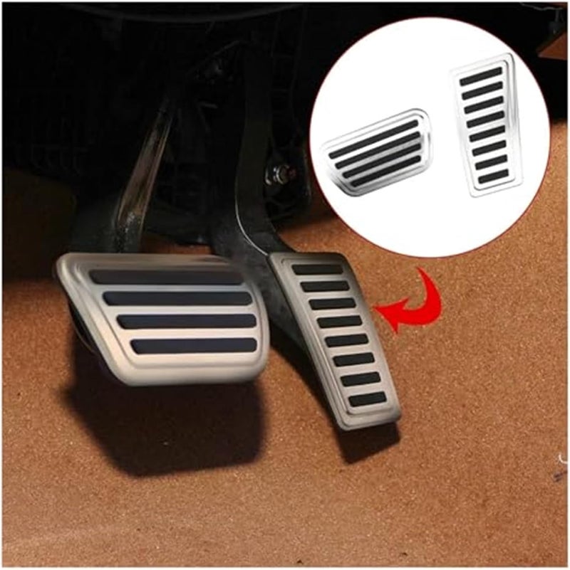 DEMULAX Stainless Steel Car Pedal Covers for Dodge RAM 2021 - Image 3