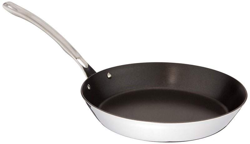 Viking 3Ply Non Stick Frying Pan 12 Inch Stainless Steel Kitchen Cookware 3 Liters Silver