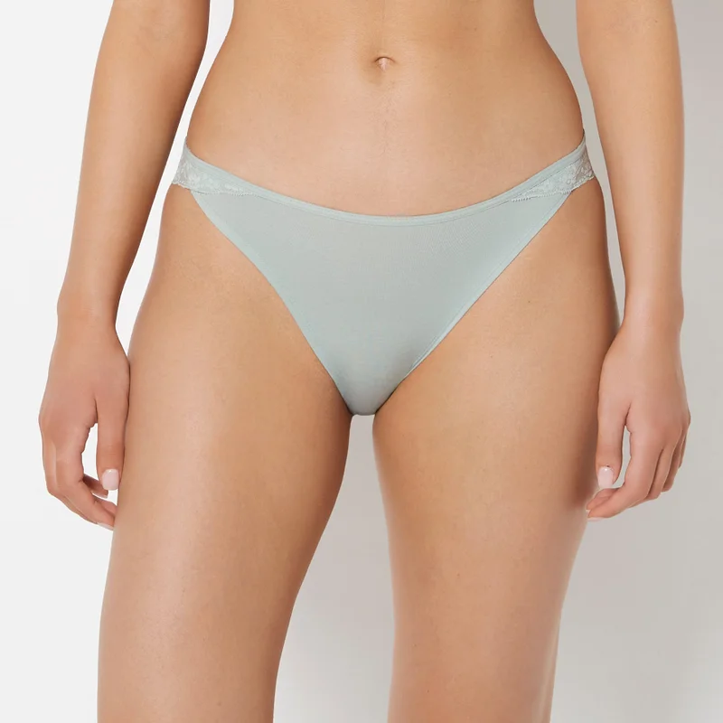 La Senza La Senza Cheeky Panty With Lace Trim