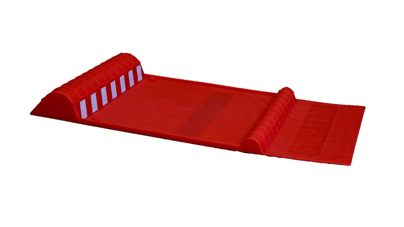 Maxsa Innovations Maxsa 37359-RS Park Right 21" x 11" x 2" Parking Mat, Red - Image 1