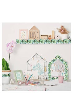 Y&D Eucalyptus Bulletin Board Sticker, Greenery Trim Border Decor, Themed Suitable for Home School Boards Desks (49ft)  - Image 5