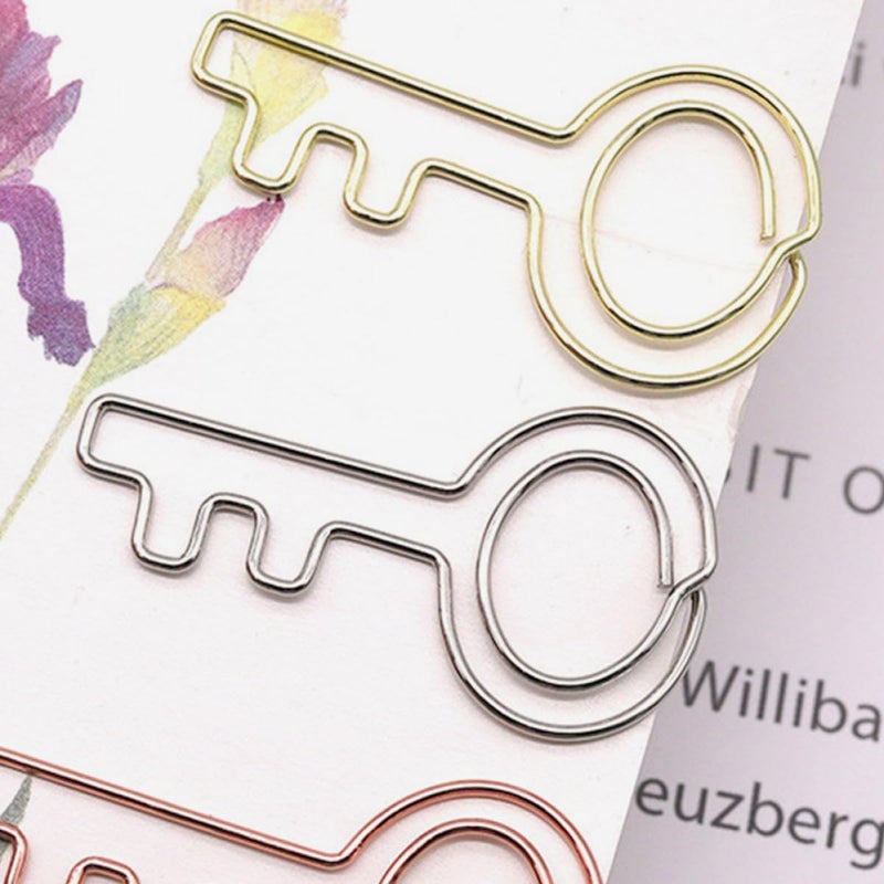 30Pcs Mini Decorative Paper Clips Assorted Gold Rose Gold Silver For School Office - Image 4
