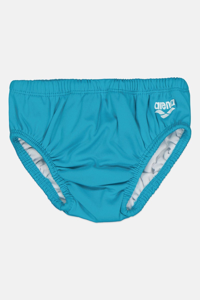 arena Toddlers Girl Brand Logo Bikini Bottom, Blue - Image 1