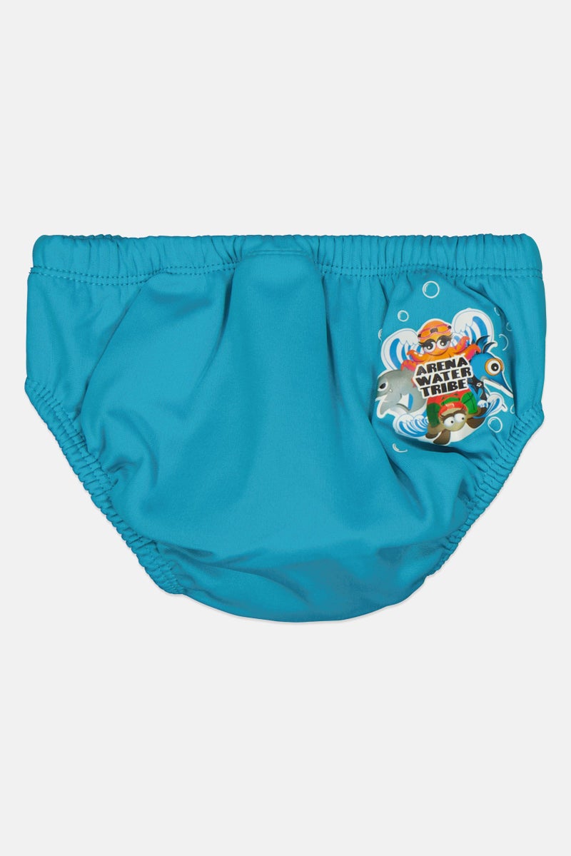 arena Toddlers Girl Brand Logo Bikini Bottom, Blue - Image 2