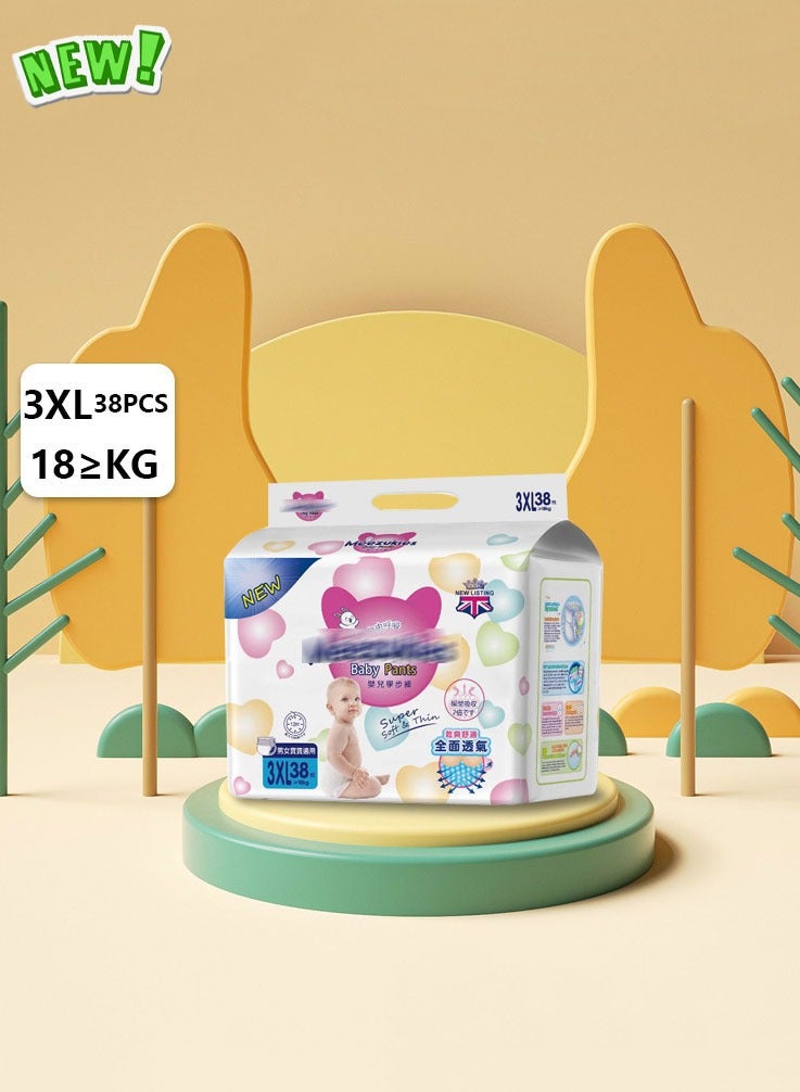 Baby Comfort Fit Pants Diapers, 2XL Suitable for babies 15+ Kg, 42 Diapers  Instant Absorption Core Carefully chosen breathable base film - Image 1