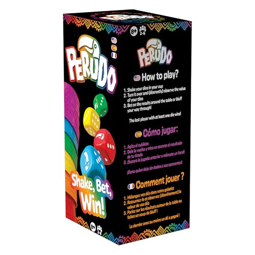 Asmodee Perudo Party Game Classic Bluffing Betting Dice Game Fun for for Groups Travel Kids Adults Ages 8 26 Players 30 Minute Playtime Made by Zygomatic - Image 1
