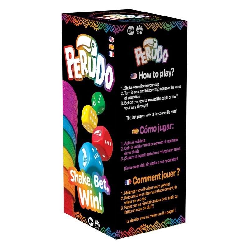 Asmodee Perudo Party Game Classic Bluffing Betting Dice Game Fun for for Groups Travel Kids Adults Ages 8 26 Players 30 Minute Playtime Made by Zygomatic - Image 2
