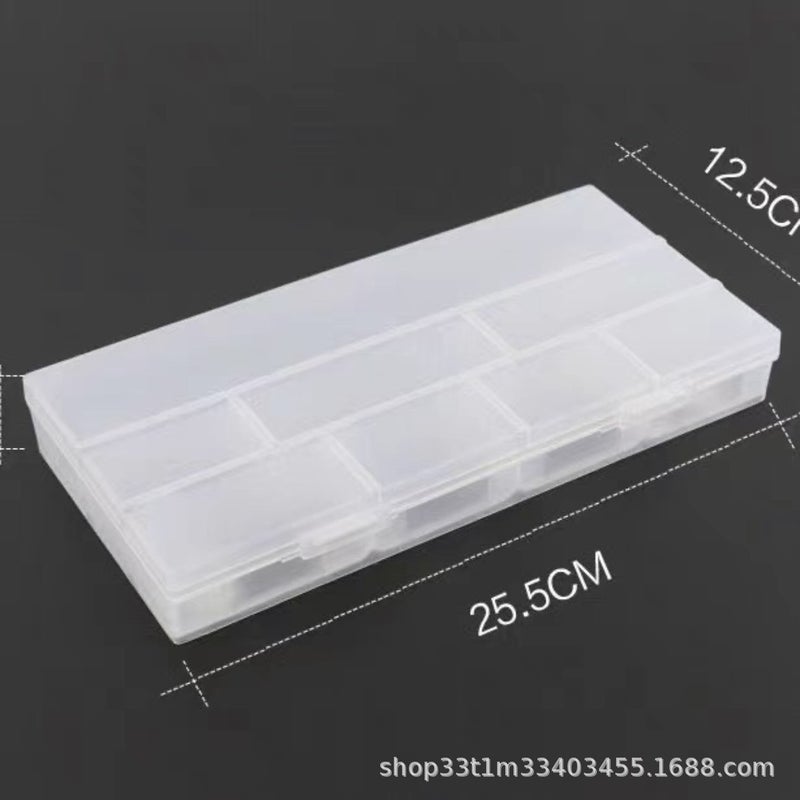 Edu Single Layer Makeup Artist Makeup Storage Disc Hair Comb U-Shaped Hairpin Clip Rubber Band Tool Packaging Box - Image 1