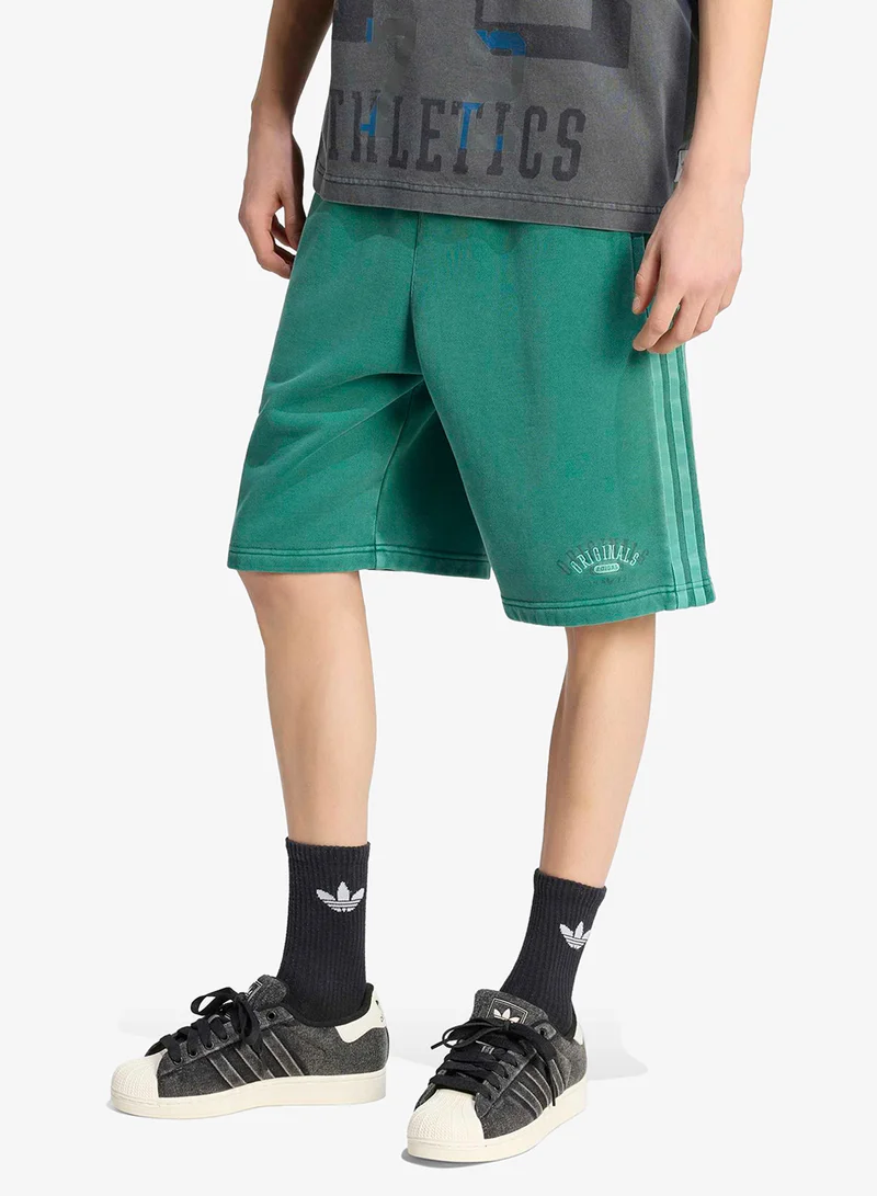 Washed Graphic Basketball Shorts