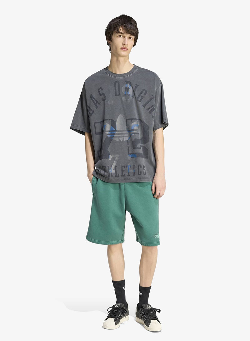 adidas Originals Washed Graphic Basketball Shorts - Image 4