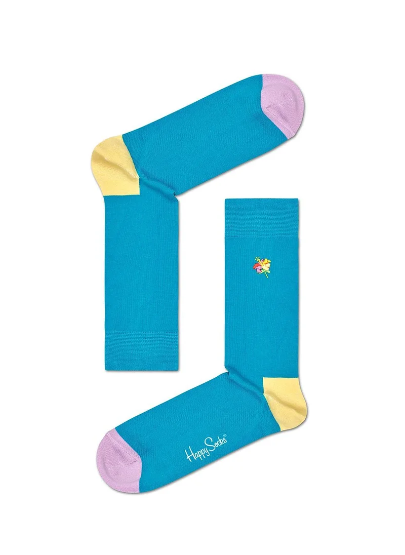 Happy Socks EMBRODIERY HIBISCUS SOCK