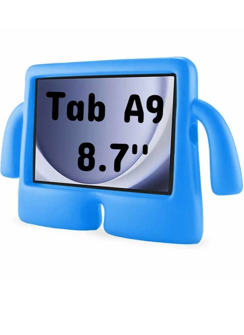 لهاتف سامسونج جالاكسي تاب A9 مقاس 8.7 بوصة، حافظة iBuy للأطفال، غطاء واقٍ مضاد للصدمات للأطفال (أزرق)