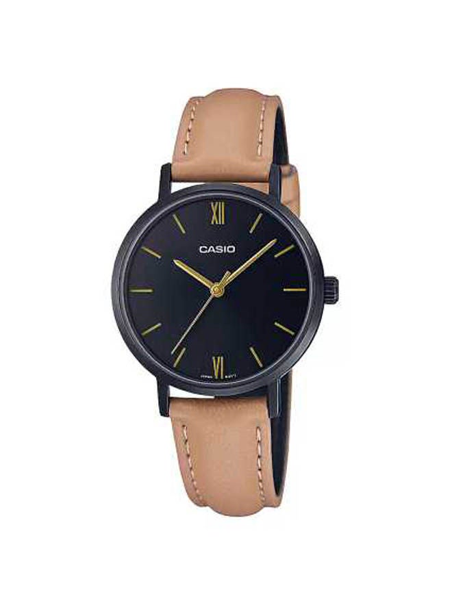 كاسيو ساعة يد من جلد بعقارب LTP-VT02BL-1AUDF - Image 1