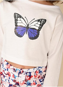 LILPICKS Graphic Print T-Shirt & Skirt Co-Ords Set by Styli  - Image 5