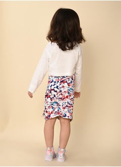 LILPICKS Graphic Print T-Shirt & Skirt Co-Ords Set by Styli  - Image 4