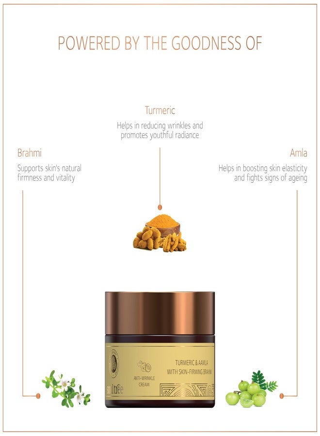 سول تري كريم سول تري المضاد للتجاعيد مع الكركم، والأملا، وبراهمي لشد البشرة، خالٍ من البارابين وكبريتات لوريل الصوديوم/كبريتات لوريث الصوديوم - 50 غرام - Image 2