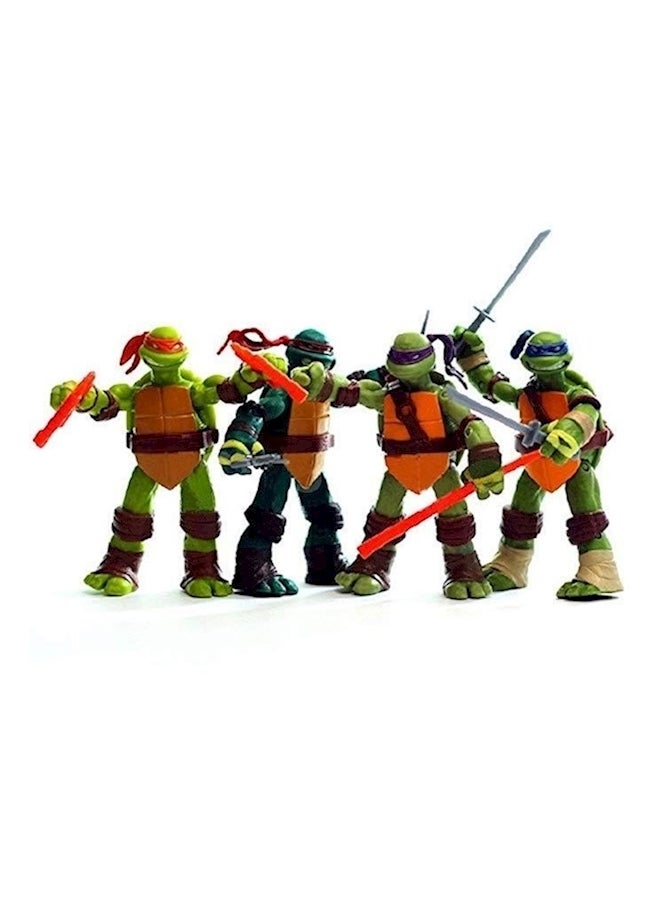 4-Piece Teenage Mutant Ninja Turtle Action Figure Set - Image 2