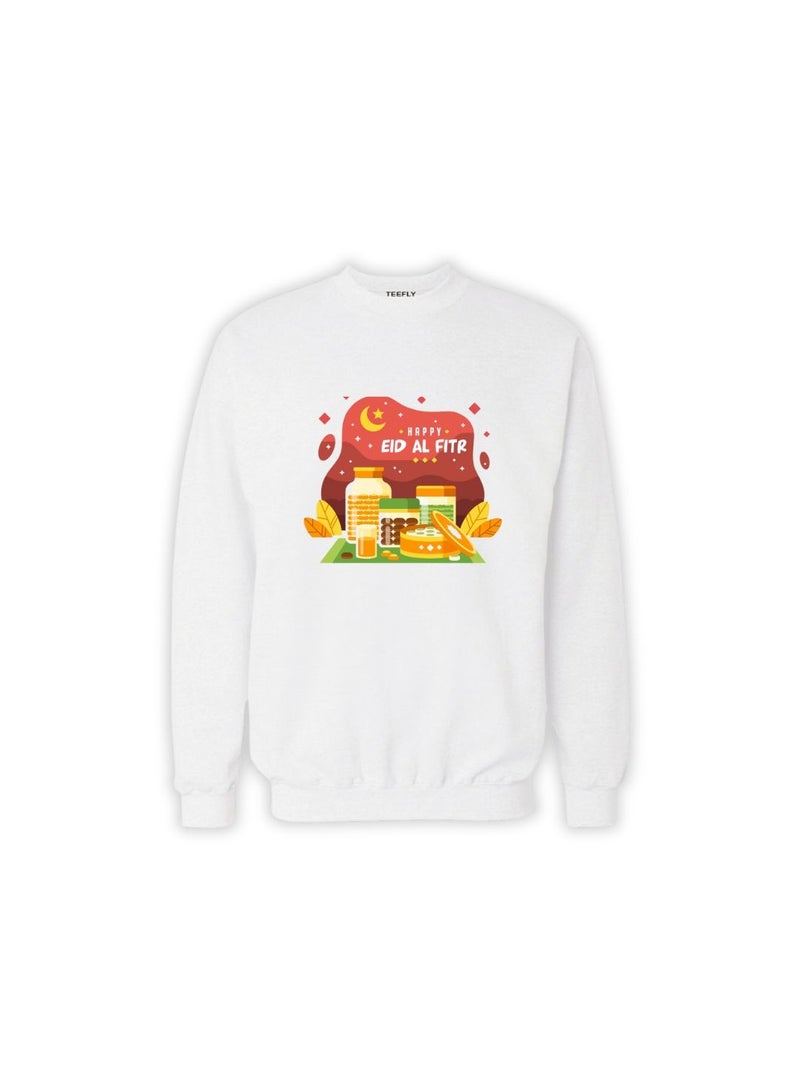 PRINTSHOP4ME Eid Men's Sweatshirt–100% Cotton Fabric|Sweatshirt For Men|Casual Wear|Long Sleeve Round Neck Sweatshirt|Eid Festive Sweatshirt - Image 4