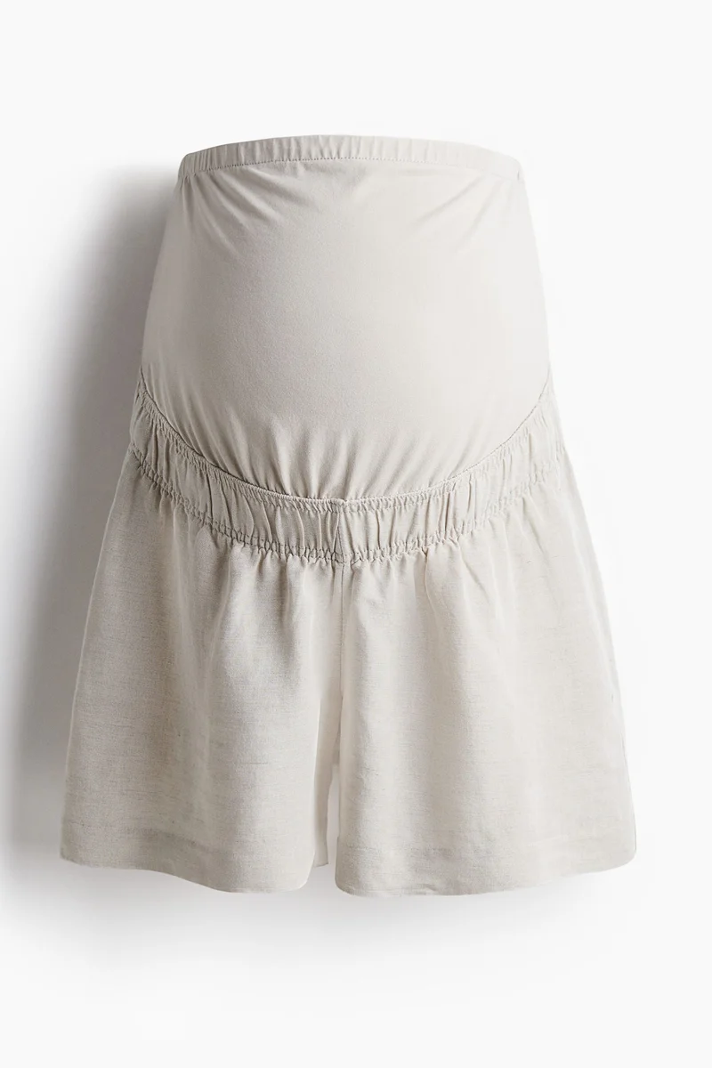 H&M MAMA Linen-blend shorts