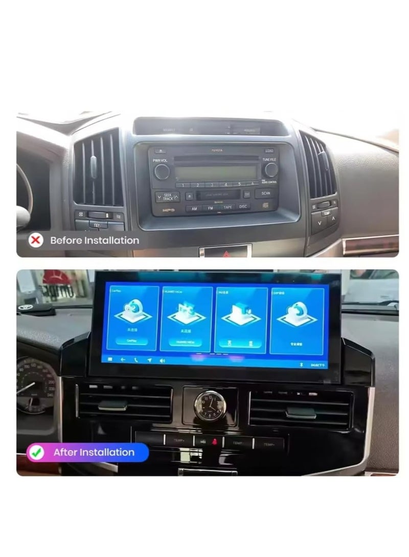 Raymos 12.3 inch Android GPS Naviagation Screen Support for Toyota Land Cruiser 2008–2022 D GXR  with  Apple Carplay Android Auto with Fast Interface Including 4G WiFi USB QLED ( 1280x720 ) - Image 2