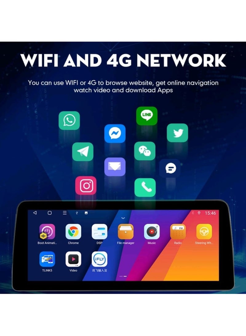 Raymos 12.3 inch Android GPS Naviagation Screen Support for Toyota Land Cruiser 2008–2022 D GXR  with  Apple Carplay Android Auto with Fast Interface Including 4G WiFi USB QLED ( 1280x720 ) - Image 3