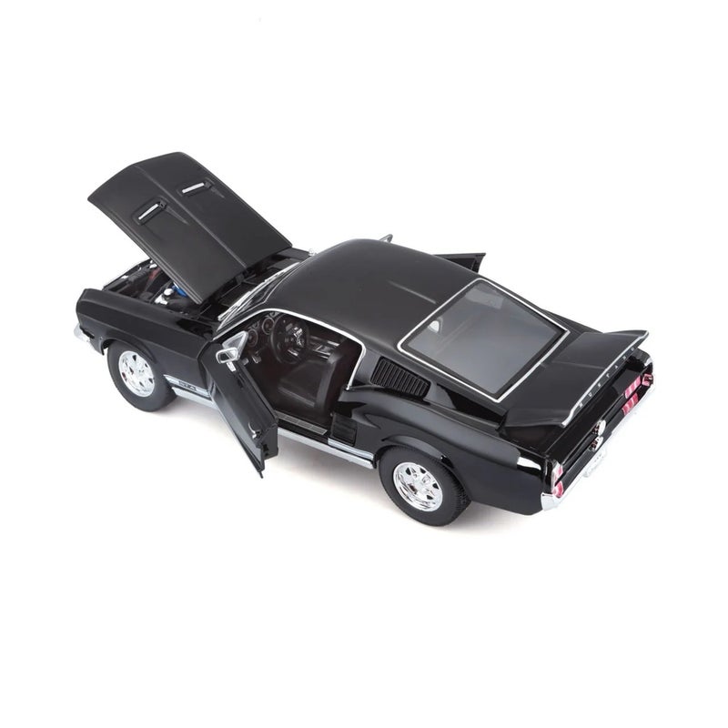 Maisto - 1967 Ford Mustang GTA Fastback 1/18 Diecast Model - Black - 31166 - Image 5
