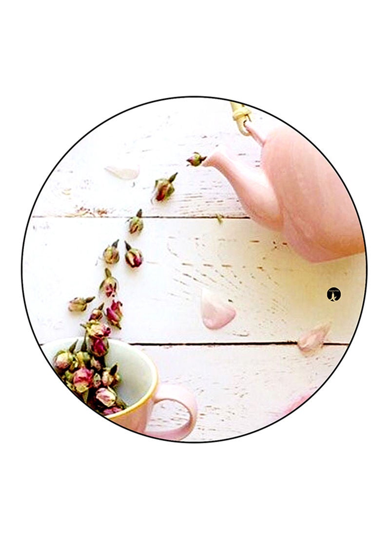 Flowers Printed Mouse Pad  Multicolour