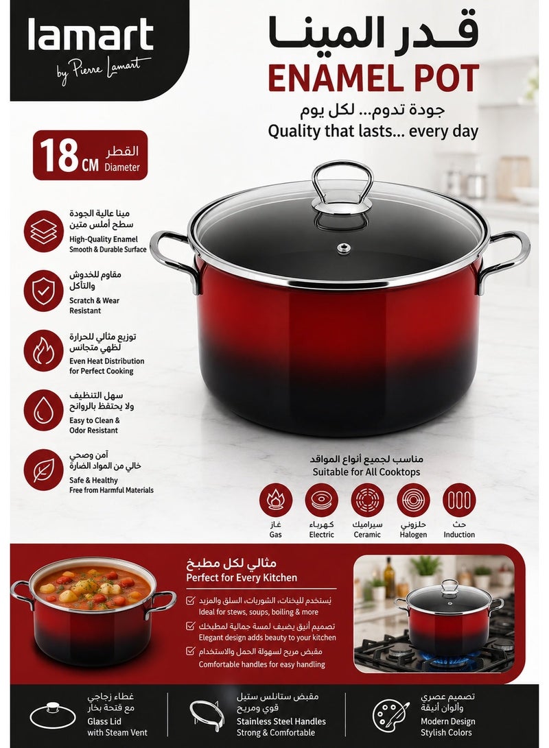 Lamart CASSEROLE WITH LID 18 cm - Image 2